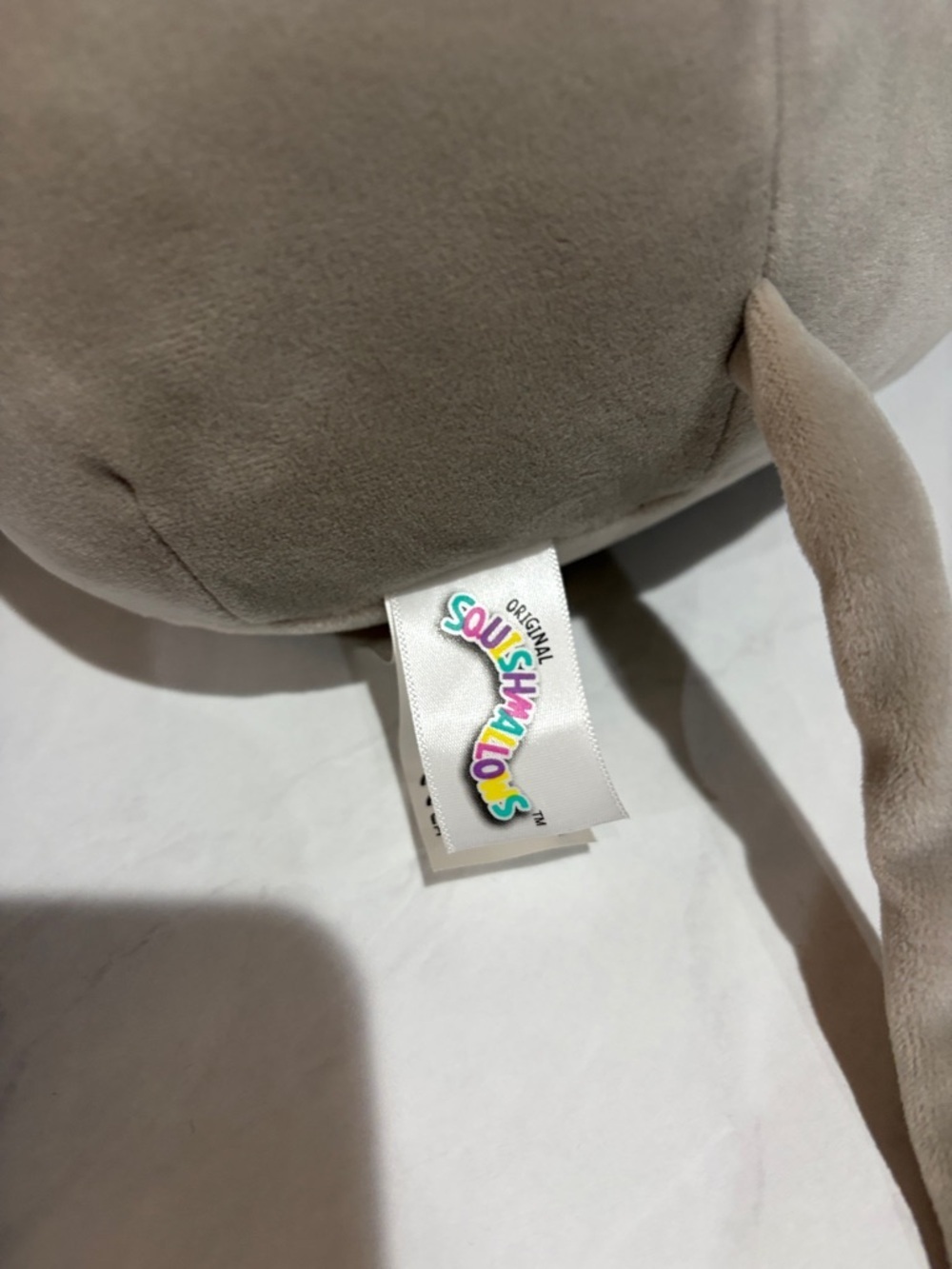 Squishmallows Gray and Pink Mouse Plush - Picture 3 of 3
